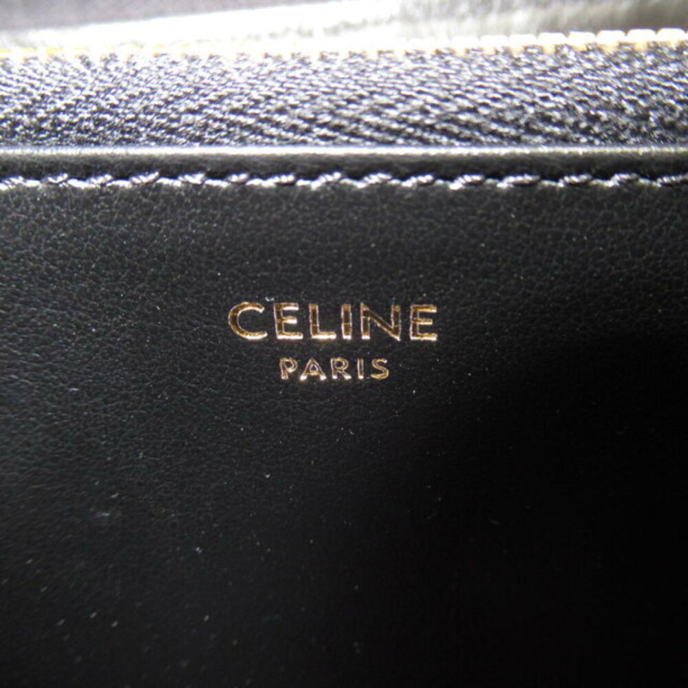 Celine long leather round wallet black - Picture 6 of 10